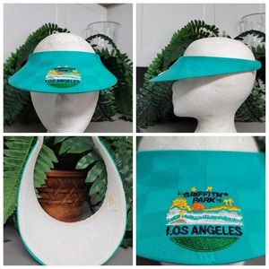Vtg Griffith Park Visor Hat